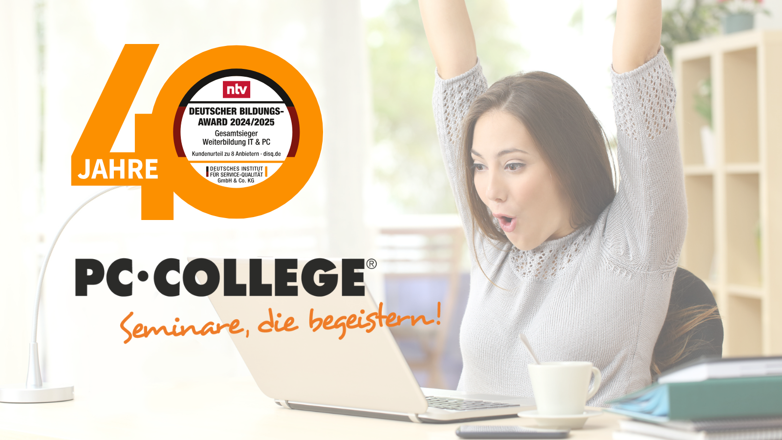40 Jahre PC-COLLEGE. Seminare, die begeistern!