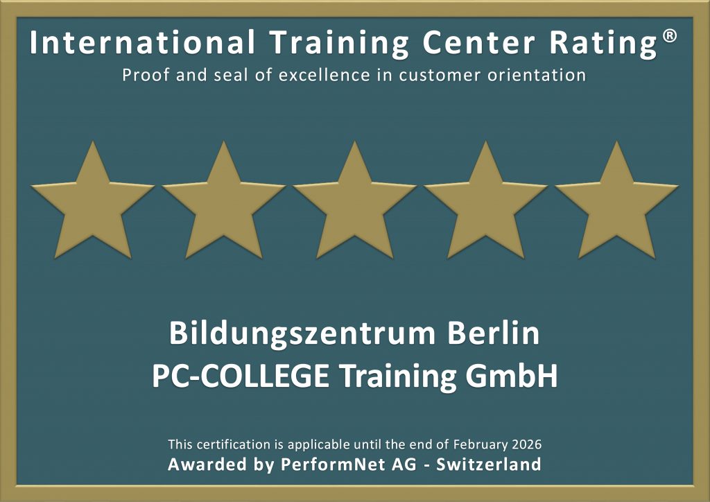 5 Sterne im International Training Center Rating